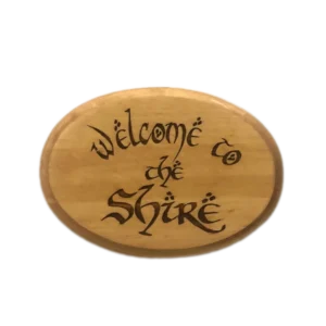 Welcome to the Shire Lord Of the Rings LOTR Decor Sign Wall Plaque JRR Tolkien
