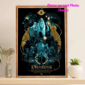 Lord of the Rings Poster, Fantasy Movie Wall Decor
